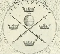 An illustration from Symbola diuina & humana pontificvm, imperatorvm, regvm : accessit breuis & facilis isagoge Iac. Typotii : ex mvsaeo Octavii de Strada civis Romani : tomus primus[-tertius] (1601)