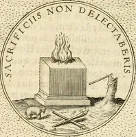 An illustration from Symbola diuina & humana pontificvm, imperatorvm, regvm : accessit breuis & facilis isagoge Iac. Typotii : ex mvsaeo Octavii de Strada civis Romani : tomus primus[-tertius] (1601)