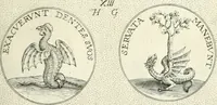 An illustration from Symbola diuina & humana pontificvm, imperatorvm, regvm : accessit breuis & facilis isagoge Iac. Typotii : ex mvsaeo Octavii de Strada civis Romani : tomus primus[-tertius] (1601)