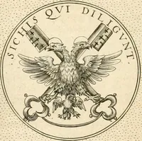 An illustration from Symbola diuina & humana pontificvm, imperatorvm, regvm : accessit breuis & facilis isagoge Iac. Typotii : ex mvsaeo Octavii de Strada civis Romani : tomus primus[-tertius] (1601)