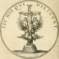 An illustration from Symbola diuina & humana pontificvm, imperatorvm, regvm : accessit breuis & facilis isagoge Iac. Typotii : ex mvsaeo Octavii de Strada civis Romani : tomus primus[-tertius] (1601)