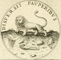 An illustration from Symbola diuina & humana pontificvm, imperatorvm, regvm : accessit breuis & facilis isagoge Iac. Typotii : ex mvsaeo Octavii de Strada civis Romani : tomus primus[-tertius] (1601)