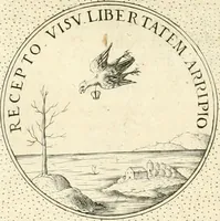 An illustration from Symbola diuina & humana pontificvm, imperatorvm, regvm : accessit breuis & facilis isagoge Iac. Typotii : ex mvsaeo Octavii de Strada civis Romani : tomus primus[-tertius] (1601)