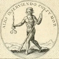 An illustration from Symbola diuina & humana pontificvm, imperatorvm, regvm : accessit breuis & facilis isagoge Iac. Typotii : ex mvsaeo Octavii de Strada civis Romani : tomus primus[-tertius] (1601)