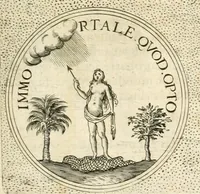 Picture 507 of 742 from Symbola diuina & humana pontificvm, imperatorvm, regvm : accessit breuis & facilis isagoge Iac. Typotii : ex mvsaeo Octavii de Strada civis Romani : tomus primus[-tertius] (1601), leaf 438