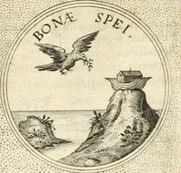 Picture 508 of 742 from Symbola diuina & humana pontificvm, imperatorvm, regvm : accessit breuis & facilis isagoge Iac. Typotii : ex mvsaeo Octavii de Strada civis Romani : tomus primus[-tertius] (1601), leaf 438