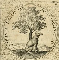 An illustration from Symbola diuina & humana pontificvm, imperatorvm, regvm : accessit breuis & facilis isagoge Iac. Typotii : ex mvsaeo Octavii de Strada civis Romani : tomus primus[-tertius] (1601)