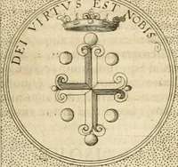 An illustration from Symbola diuina & humana pontificvm, imperatorvm, regvm : accessit breuis & facilis isagoge Iac. Typotii : ex mvsaeo Octavii de Strada civis Romani : tomus primus[-tertius] (1601)