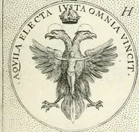 Picture 81 of 742 from Symbola diuina & humana pontificvm, imperatorvm, regvm : accessit breuis & facilis isagoge Iac. Typotii : ex mvsaeo Octavii de Strada civis Romani : tomus primus[-tertius] (1601), leaf 50