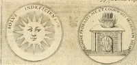 An illustration from Symbola diuina & humana pontificvm, imperatorvm, regvm : accessit breuis & facilis isagoge Iac. Typotii : ex mvsaeo Octavii de Strada civis Romani : tomus primus[-tertius] (1601)