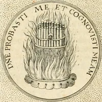 An illustration from Symbola diuina & humana pontificvm, imperatorvm, regvm : accessit breuis & facilis isagoge Iac. Typotii : ex mvsaeo Octavii de Strada civis Romani : tomus primus[-tertius] (1601)