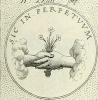 An illustration from Symbola diuina & humana pontificvm, imperatorvm, regvm : accessit breuis & facilis isagoge Iac. Typotii : ex mvsaeo Octavii de Strada civis Romani : tomus primus[-tertius] (1601)