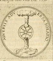 An illustration from Symbola diuina & humana pontificvm, imperatorvm, regvm : accessit breuis & facilis isagoge Iac. Typotii : ex mvsaeo Octavii de Strada civis Romani : tomus primus[-tertius] (1601)
