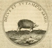 An illustration from Symbola diuina & humana pontificvm, imperatorvm, regvm : accessit breuis & facilis isagoge Iac. Typotii : ex mvsaeo Octavii de Strada civis Romani : tomus primus[-tertius] (1601)