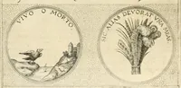 An illustration from Symbola diuina & humana pontificvm, imperatorvm, regvm : accessit breuis & facilis isagoge Iac. Typotii : ex mvsaeo Octavii de Strada civis Romani : tomus primus[-tertius] (1601)