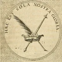 An illustration from Symbola diuina & humana pontificvm, imperatorvm, regvm : accessit breuis & facilis isagoge Iac. Typotii : ex mvsaeo Octavii de Strada civis Romani : tomus primus[-tertius] (1601)