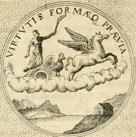 An illustration from Symbola diuina & humana pontificvm, imperatorvm, regvm : accessit breuis & facilis isagoge Iac. Typotii : ex mvsaeo Octavii de Strada civis Romani : tomus primus[-tertius] (1601)