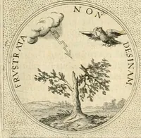 An illustration from Symbola diuina & humana pontificvm, imperatorvm, regvm : accessit breuis & facilis isagoge Iac. Typotii : ex mvsaeo Octavii de Strada civis Romani : tomus primus[-tertius] (1601)
