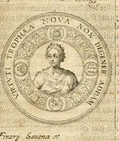 An illustration from Symbola diuina & humana pontificvm, imperatorvm, regvm : accessit breuis & facilis isagoge Iac. Typotii : ex mvsaeo Octavii de Strada civis Romani : tomus primus[-tertius] (1601)