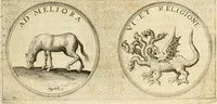 An illustration from Symbola diuina & humana pontificvm, imperatorvm, regvm : accessit breuis & facilis isagoge Iac. Typotii : ex mvsaeo Octavii de Strada civis Romani : tomus primus[-tertius] (1601)