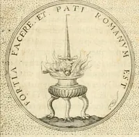 An illustration from Symbola diuina & humana pontificvm, imperatorvm, regvm : accessit breuis & facilis isagoge Iac. Typotii : ex mvsaeo Octavii de Strada civis Romani : tomus primus[-tertius] (1601)
