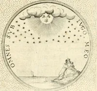 An illustration from Symbola diuina & humana pontificvm, imperatorvm, regvm : accessit breuis & facilis isagoge Iac. Typotii : ex mvsaeo Octavii de Strada civis Romani : tomus primus[-tertius] (1601)
