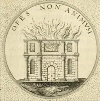 An illustration from Symbola diuina & humana pontificvm, imperatorvm, regvm : accessit breuis & facilis isagoge Iac. Typotii : ex mvsaeo Octavii de Strada civis Romani : tomus primus[-tertius] (1601)