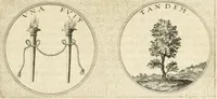An illustration from Symbola diuina & humana pontificvm, imperatorvm, regvm : accessit breuis & facilis isagoge Iac. Typotii : ex mvsaeo Octavii de Strada civis Romani : tomus primus[-tertius] (1601)