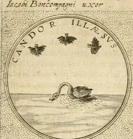 An illustration from Symbola diuina & humana pontificvm, imperatorvm, regvm : accessit breuis & facilis isagoge Iac. Typotii : ex mvsaeo Octavii de Strada civis Romani : tomus primus[-tertius] (1601)