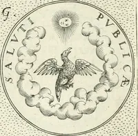 An illustration from Symbola diuina & humana pontificvm, imperatorvm, regvm : accessit breuis & facilis isagoge Iac. Typotii : ex mvsaeo Octavii de Strada civis Romani : tomus primus[-tertius] (1601)