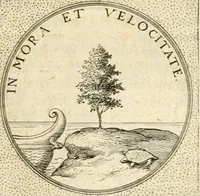An illustration from Symbola diuina & humana pontificvm, imperatorvm, regvm : accessit breuis & facilis isagoge Iac. Typotii : ex mvsaeo Octavii de Strada civis Romani : tomus primus[-tertius] (1601)