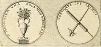 An illustration from Symbola diuina & humana pontificvm, imperatorvm, regvm : accessit breuis & facilis isagoge Iac. Typotii : ex mvsaeo Octavii de Strada civis Romani : tomus primus[-tertius] (1601)