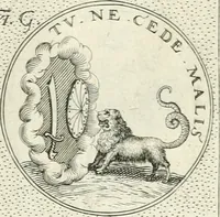 An illustration from Symbola diuina & humana pontificvm, imperatorvm, regvm : accessit breuis & facilis isagoge Iac. Typotii : ex mvsaeo Octavii de Strada civis Romani : tomus primus[-tertius] (1601)