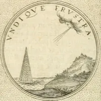 An illustration from Symbola diuina & humana pontificvm, imperatorvm, regvm : accessit breuis & facilis isagoge Iac. Typotii : ex mvsaeo Octavii de Strada civis Romani : tomus primus[-tertius] (1601)