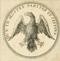 An illustration from Symbola diuina & humana pontificvm, imperatorvm, regvm : accessit breuis & facilis isagoge Iac. Typotii : ex mvsaeo Octavii de Strada civis Romani : tomus primus[-tertius] (1601)