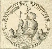An illustration from Symbola diuina & humana pontificvm, imperatorvm, regvm : accessit breuis & facilis isagoge Iac. Typotii : ex mvsaeo Octavii de Strada civis Romani : tomus primus[-tertius] (1601)