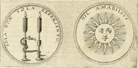An illustration from Symbola diuina & humana pontificvm, imperatorvm, regvm : accessit breuis & facilis isagoge Iac. Typotii : ex mvsaeo Octavii de Strada civis Romani : tomus primus[-tertius] (1601)