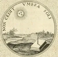An illustration from Symbola diuina & humana pontificvm, imperatorvm, regvm : accessit breuis & facilis isagoge Iac. Typotii : ex mvsaeo Octavii de Strada civis Romani : tomus primus[-tertius] (1601)