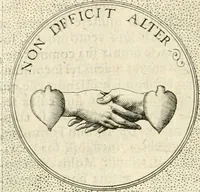 An illustration from Symbola diuina & humana pontificvm, imperatorvm, regvm : accessit breuis & facilis isagoge Iac. Typotii : ex mvsaeo Octavii de Strada civis Romani : tomus primus[-tertius] (1601)