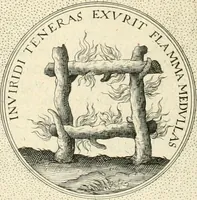 An illustration from Symbola diuina & humana pontificvm, imperatorvm, regvm : accessit breuis & facilis isagoge Iac. Typotii : ex mvsaeo Octavii de Strada civis Romani : tomus primus[-tertius] (1601)
