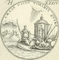 An illustration from Symbola diuina & humana pontificvm, imperatorvm, regvm : accessit breuis & facilis isagoge Iac. Typotii : ex mvsaeo Octavii de Strada civis Romani : tomus primus[-tertius] (1601)