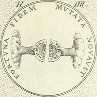An illustration from Symbola diuina & humana pontificvm, imperatorvm, regvm : accessit breuis & facilis isagoge Iac. Typotii : ex mvsaeo Octavii de Strada civis Romani : tomus primus[-tertius] (1601)