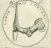 An illustration from Symbola diuina & humana pontificvm, imperatorvm, regvm : accessit breuis & facilis isagoge Iac. Typotii : ex mvsaeo Octavii de Strada civis Romani : tomus primus[-tertius] (1601)