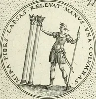 Picture 173 of 742 from Symbola diuina & humana pontificvm, imperatorvm, regvm : accessit breuis & facilis isagoge Iac. Typotii : ex mvsaeo Octavii de Strada civis Romani : tomus primus[-tertius] (1601), leaf 92