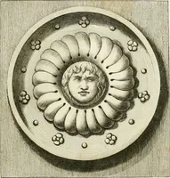An illustration from Manuale di varj ornamenti tratti dalle fabbriche, e frammenti antichi : per uso, e commodo de' pittori, scultori, architetti, scarpellini, stuccatori, intagliatori di pietre, e legni, argentieri, giojellieri, ricamatori, ebanisti & c. (1781)