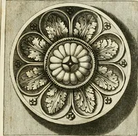 An illustration from Manuale di varj ornamenti tratti dalle fabbriche, e frammenti antichi : per uso, e commodo de' pittori, scultori, architetti, scarpellini, stuccatori, intagliatori di pietre, e legni, argentieri, giojellieri, ricamatori, ebanisti & c. (1781)