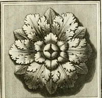 Picture 30 of 57 from Manuale di varj ornamenti tratti dalle fabbriche, e frammenti antichi : per uso, e commodo de' pittori, scultori, architetti, scarpellini, stuccatori, intagliatori di pietre, e legni, argentieri, giojellieri, ricamatori, ebanisti & c. (1781), leaf 60