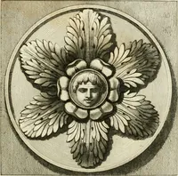 An illustration from Manuale di varj ornamenti tratti dalle fabbriche, e frammenti antichi : per uso, e commodo de' pittori, scultori, architetti, scarpellini, stuccatori, intagliatori di pietre, e legni, argentieri, giojellieri, ricamatori, ebanisti & c. (1781)