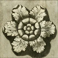 An illustration from Manuale di varj ornamenti tratti dalle fabbriche, e frammenti antichi : per uso, e commodo de' pittori, scultori, architetti, scarpellini, stuccatori, intagliatori di pietre, e legni, argentieri, giojellieri, ricamatori, ebanisti & c. (1781)