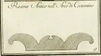 Picture 44 of 57 from Manuale di varj ornamenti tratti dalle fabbriche, e frammenti antichi : per uso, e commodo de' pittori, scultori, architetti, scarpellini, stuccatori, intagliatori di pietre, e legni, argentieri, giojellieri, ricamatori, ebanisti & c. (1781), leaf 86